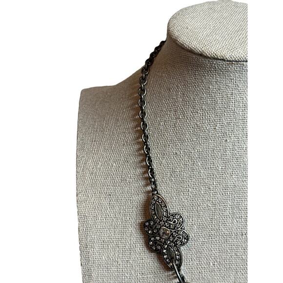 Touchstone Crystal by Swarovski Choker Necklace Jewelry Boho 8" Drop Rhinestones - Picture 6 of 7